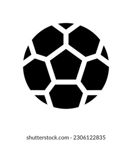 Football icon in glyph icon style vector illustration graphic design