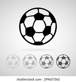 Football icon great for any use. Vector EPS10.