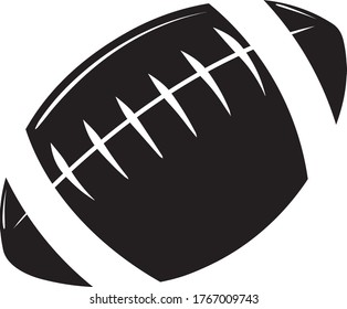 Football Icon Isolated On White Background - Sports Ball Silhouette