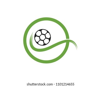 Football icon logo vector template