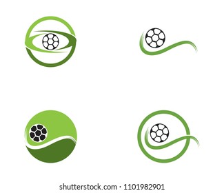 Football icon logo vector template