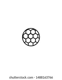 Football icon on white background