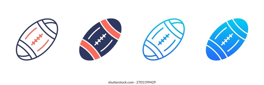 Football Icon Pack In Multiple Styles
