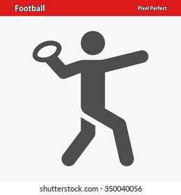 Football Icon. Professional, pixel perfect icons optimized for both large and small resolutions. EPS 8 format.