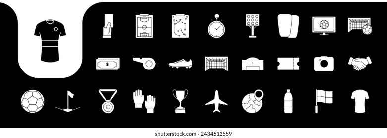 football icon set collection design vector