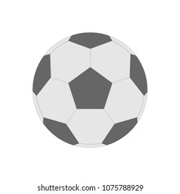 football icon, football simple flat design, vector illustration