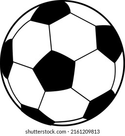 Football icon. Simple and flat vector illustration on a white background. Perfect for background, wallpaper, template, and other.