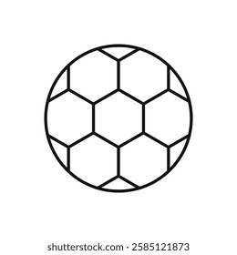 Football icon. simple thin line vector icon