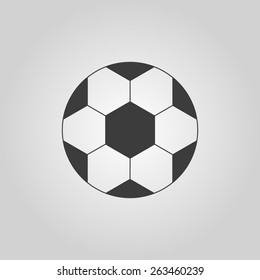 The football icon. Soccer symbol. Flat Vector illustration