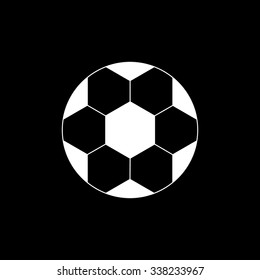 The football icon. Soccer symbol. Flat Vector illustration