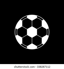 The football icon. Soccer symbol. Flat Vector illustration