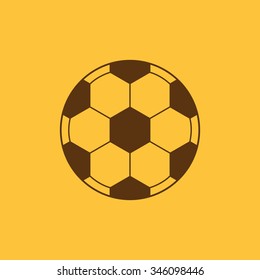 The football icon. Soccer symbol. Flat Vector illustration