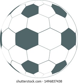 Football icon. Soccer icon. Vector illustration