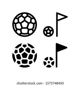 Football Icon. Sports Icon Set Vector Logo Symbol.
