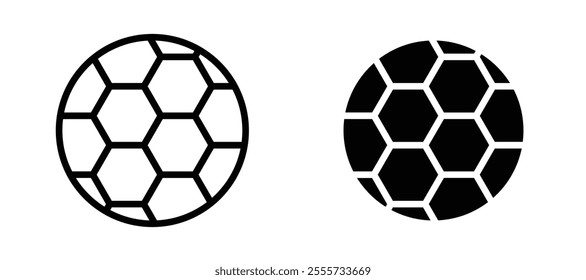 Football icon symbol collection on white background.