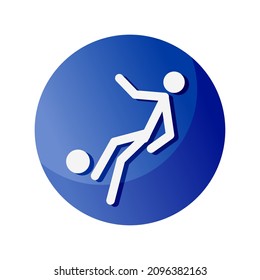 Football icon. A symbol dedicated to sports and games. Vector