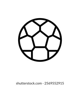 Football icon Thin vector set