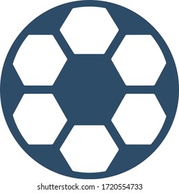 Football icon in trendy flat style. Soccer ball symbol.