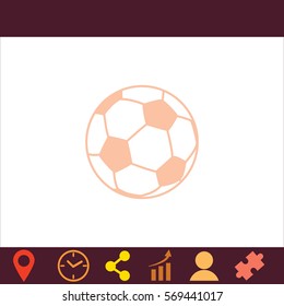 Football  icon. Vector design. 
