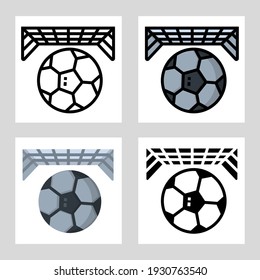 football icon vector design in filled, thin line, outline and flat style.
