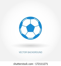 Football icon. Vector illustration. 