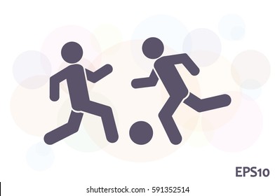 football icon vector illustration eps10. Isolated badge for website or app - stock infographics