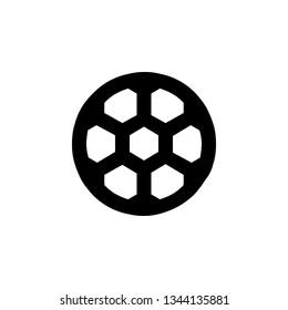 Football Icon Vector Illustration in Line Style for Any Purpose