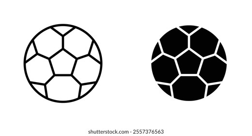 Football Icon vector. liner and flat style icons set.