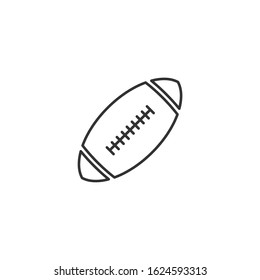 Football Icon vector sign isolated for graphic and web design. Football symbol template color editable on white background.