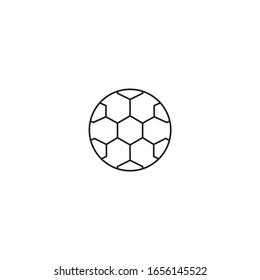 football icon vector sign isolated for graphic and web design. football symbol template color editable on white background.