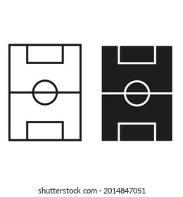 Football icon vector. Soccer illustration sign. Sport symbol or logo. 