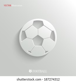 Football icon - vector web illustration, easy paste to any background