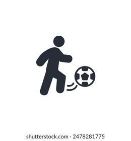 football icon. vector.Editable stroke.linear style sign for use web design,logo.Symbol illustration.