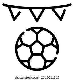 Football icon for web, app, infographic, etc