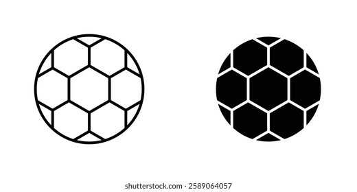 Football icons thin line illustrations designs