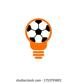 ilustración de diseño de vector de ideas de fútbol