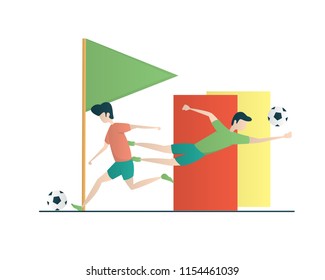 football illustration design