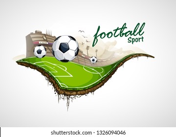 football illustration design