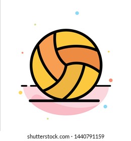Football, Ireland, Game, Sport Abstract Flat Color Icon Template