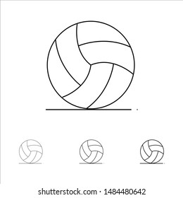 Football, Ireland, Game, Sport Bold and thin black line icon set. Vector Icon Template background