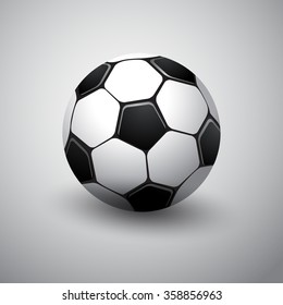 Football Isolated On Background : Vector Illustration