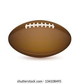 football isolated on white. EPS10 vector.
