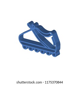 Football isometric left top view 3D icon