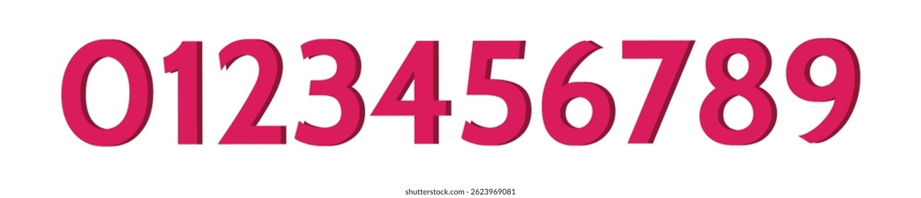 Football Jersey 3D style Number Templates Vector and Clip Art. Sports Jersey Numbers Set vector. EPS vector format file. Set of grunge numbers. Vector distressed numbers.
