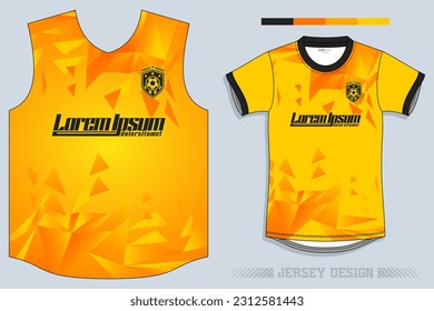 Football Jersey Design: Bold and modern, this design features vibrant colors of electric blue and black. Dynamic lines convey movement and speed, while a prominent team logo adds a contemporary flair.