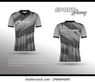 Football jersey design. Front back t-shirt design. Templates for team uniforms. Sports design for football, racing, cycling, gaming jersey. Vector