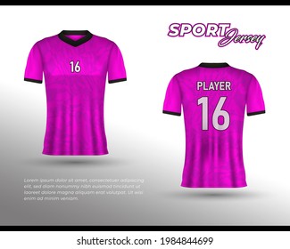 Football jersey design. Front back t-shirt design. Templates for team uniforms. Sports design for football, racing, cycling, gaming jersey. Vector