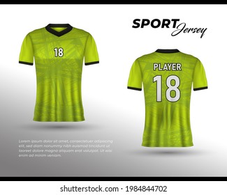 Football jersey design. Front back t-shirt design. Templates for team uniforms. Sports design for football, racing, cycling, gaming jersey. Vector