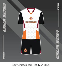 Football Jersey Design with a mix of modern patterns