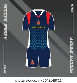 Football Jersey Design with a mix of modern patterns